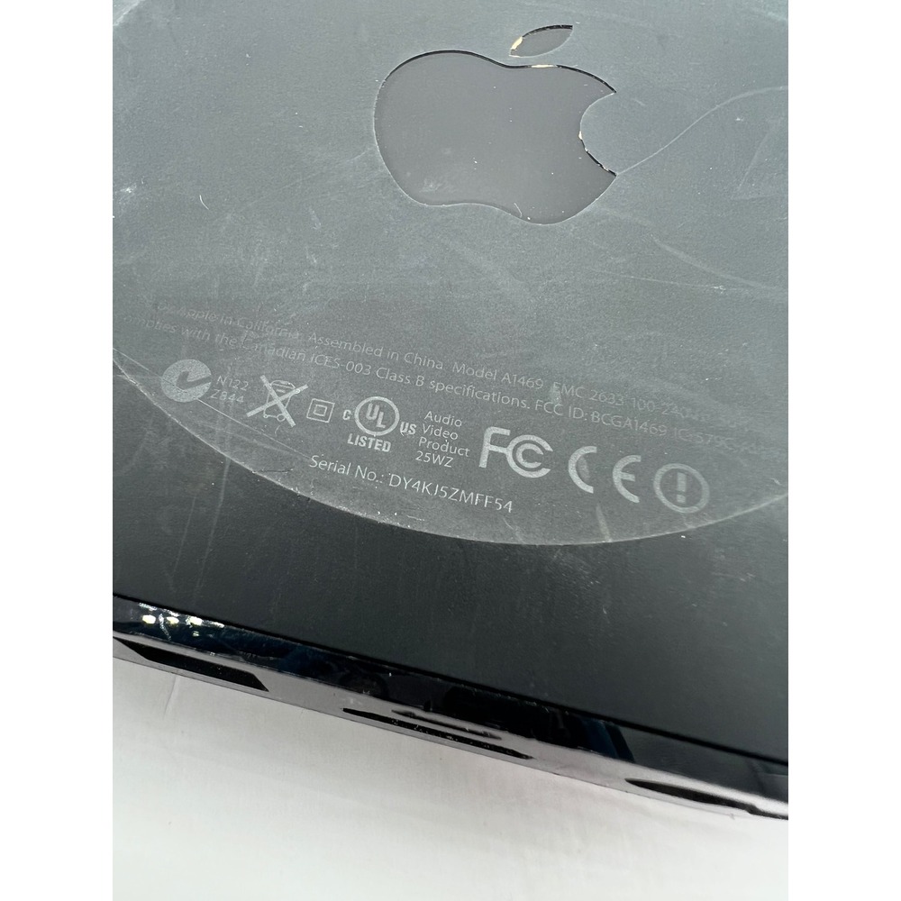 Apple TV 3rd Generation Black Media Streamer Model A1469 EMC 2633 untested - Picture 5 of 5